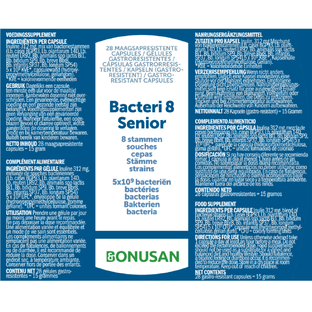 Bonusan Bacteri 8 Senior Capsules 28ST