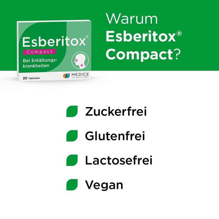 Esberitox® Compact Bei Erkältungskrankheiten, 20 St