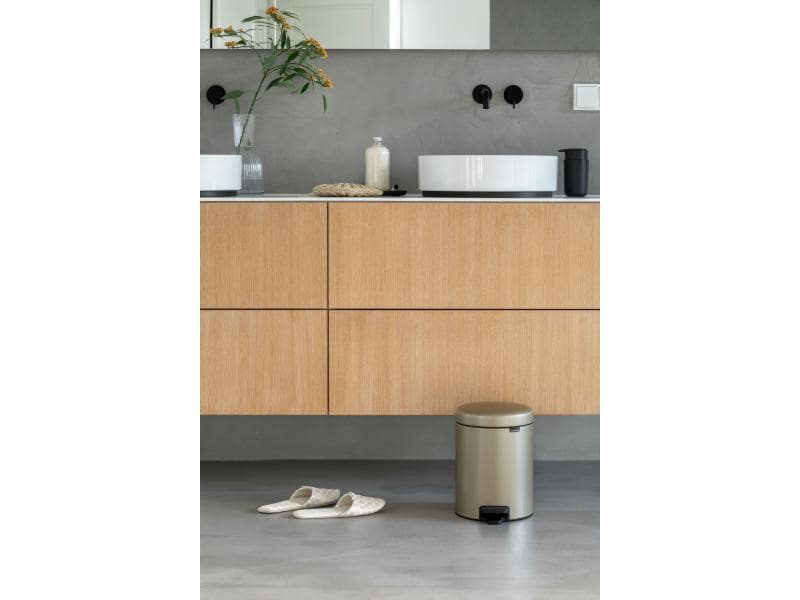 Brabantia Kosmetikeimer NewIcon 5 l, Champagner Eimer