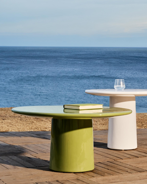 Kave Home Albanella salontafel Ø65 wit