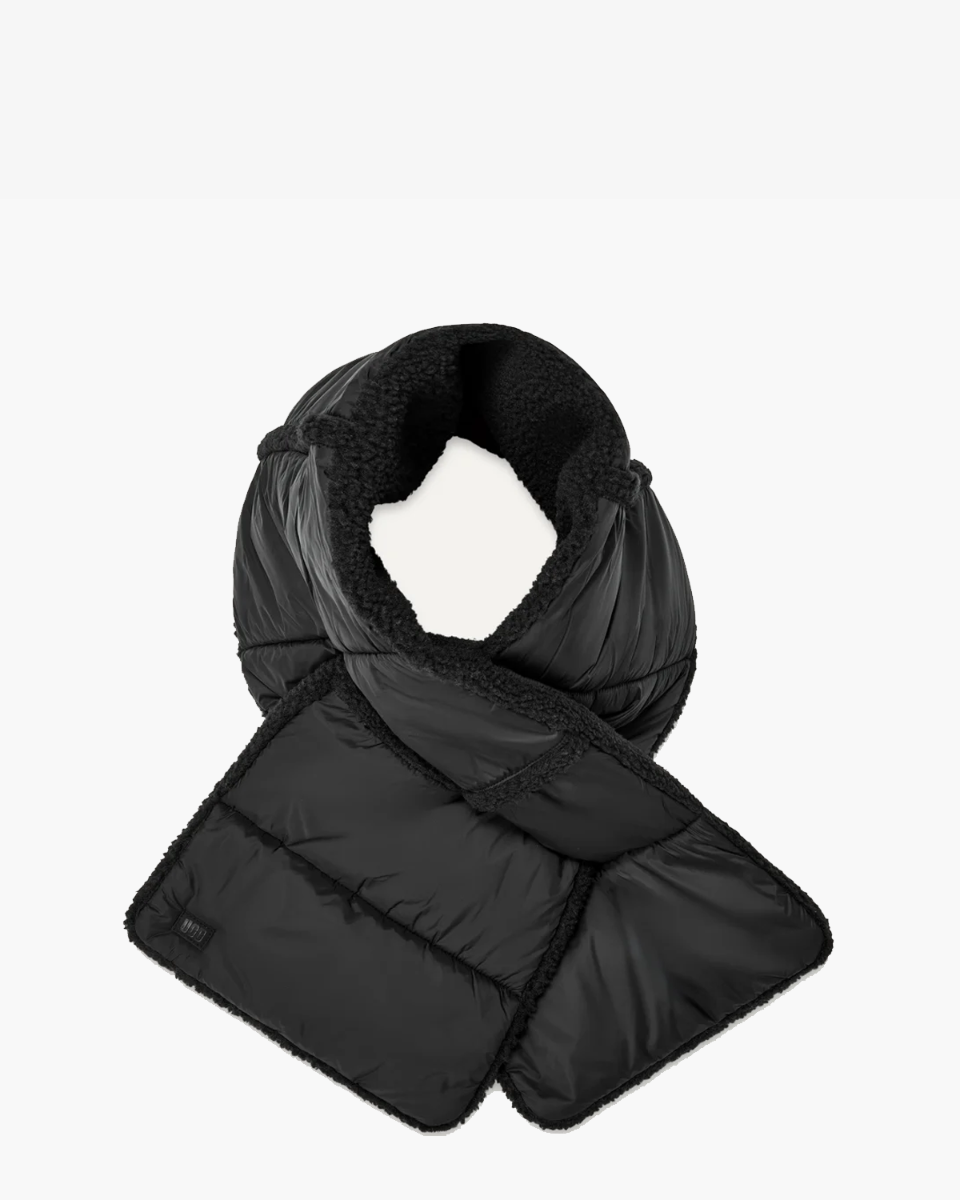 UGG AW UGGfluff Reversible Scarf Black Sjaal