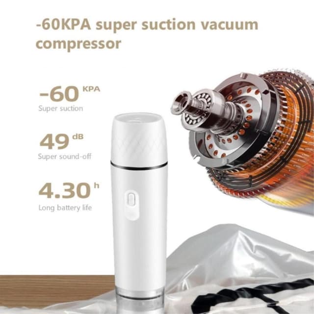 Food Vacuum Sealer USB genopladelig håndholdt trådløs 800mAh