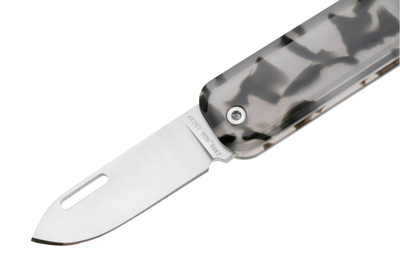 The James Brand The Elko KN117203-00 Smokey Tortoise Acetate, Stainless Steel, Knivesandtools Exclusive zakmes
