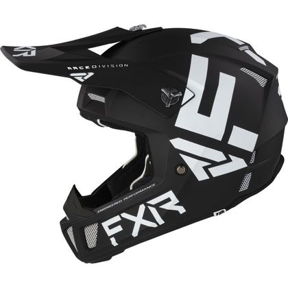 Casque cross FXR CLUTCH CX BLACK/WHITE 2022 - Noir / Blanc