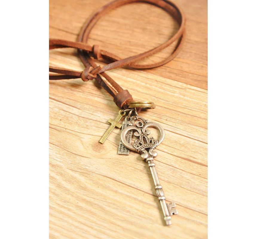 BABLIBU - Echte leren sleutelhanger