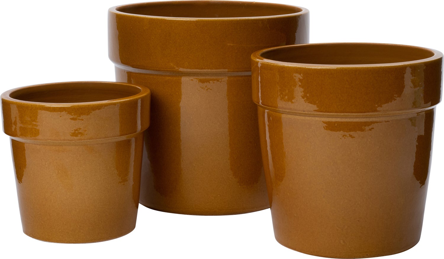 Intratuin bloempot Indor geel D 19 H 18 cm