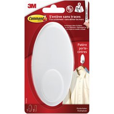 3M  Crochet pour vêtement, plastique taille XL blanc