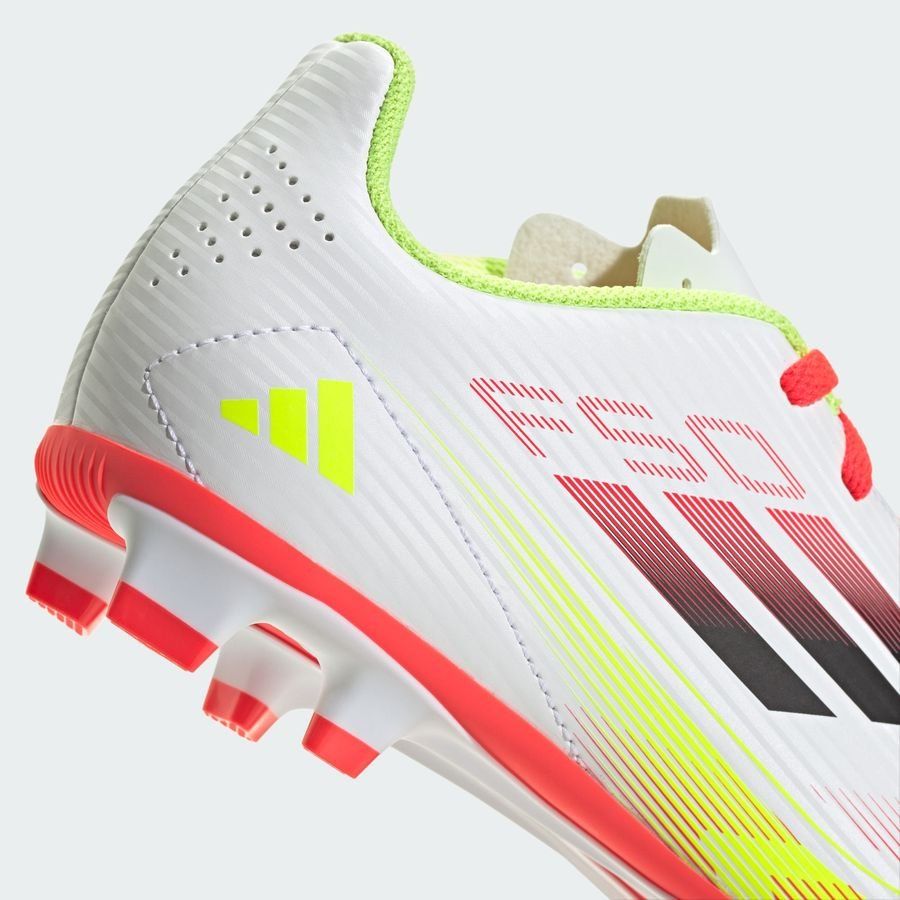 adidas F50 Club FxG Pure Victory - Blanc/Noir/Jaune Enfant