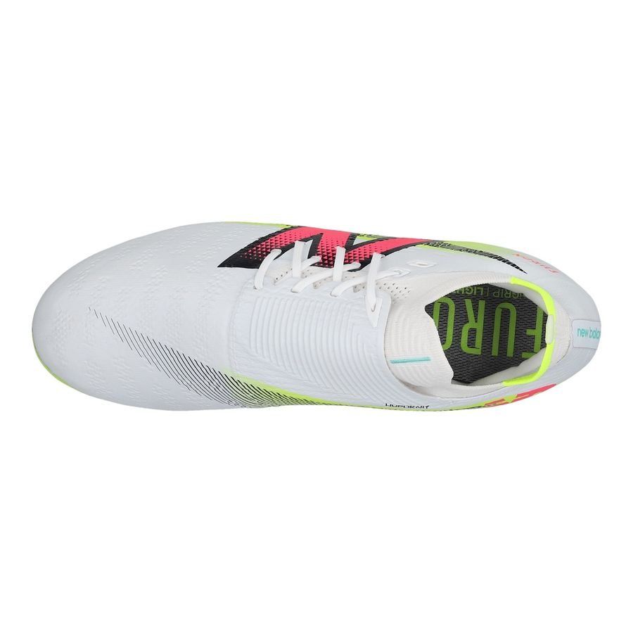 New Balance Furon V7 Pro AG - Blanc/Violet/Jaune Fluo