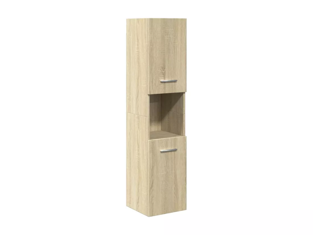 Ensemble de meubles de salle de bain 3 pcs chêne sonoma