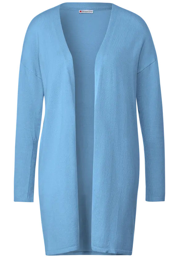 Langer Cardigan - gentle blue