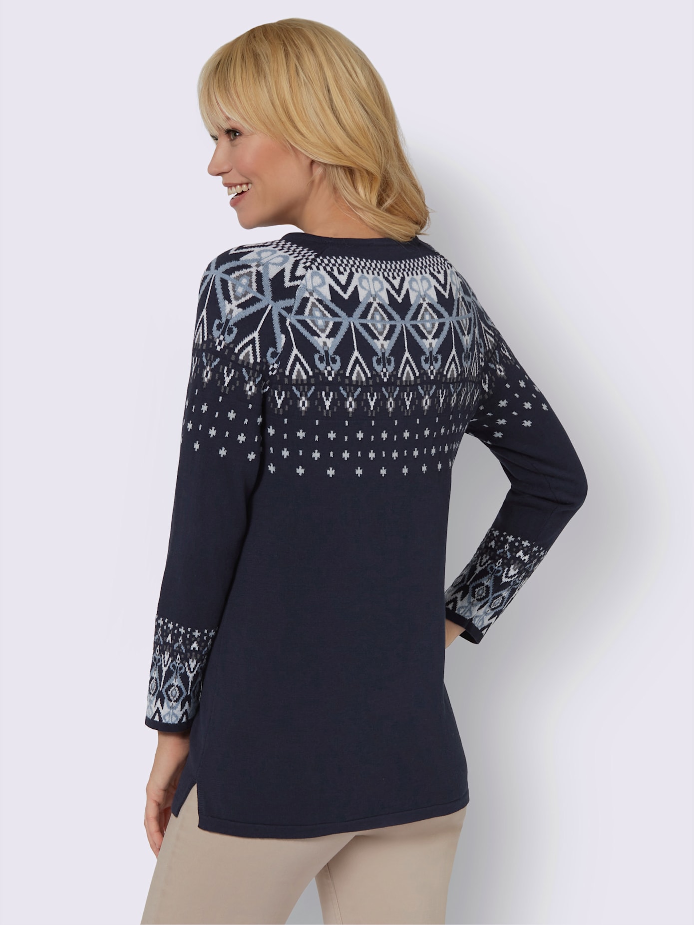 Pull encolure ronde pur coton