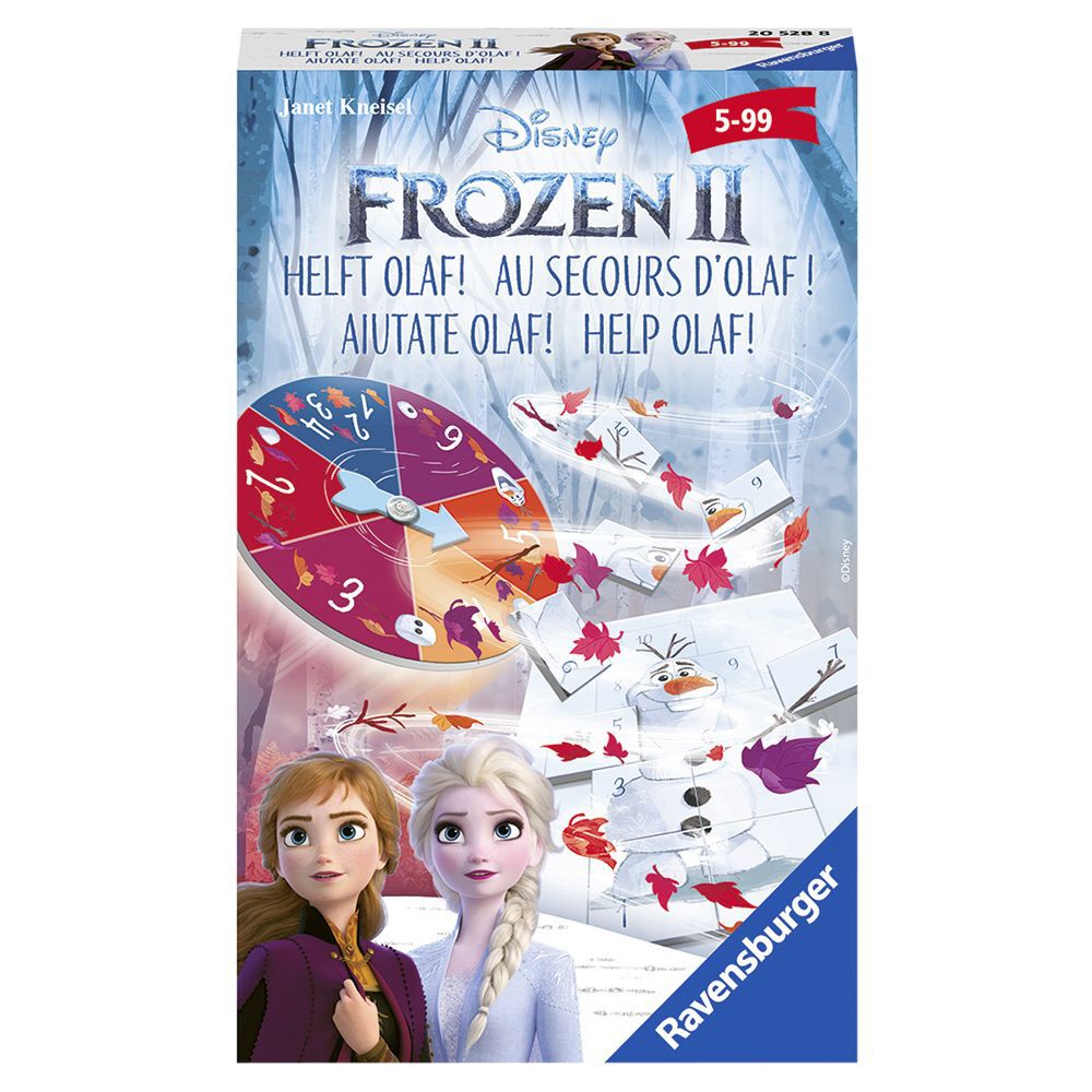 Mini jeu de société course La Reine des Neiges Au secours d'Olaf !