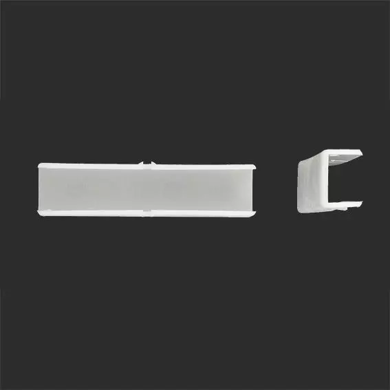 Lot de 2 raccords de rail plat