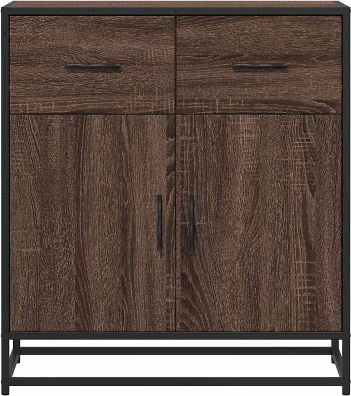 vidaXL - Dressoir - Bruin - Bewerkt Hout - 68x35x76 cm