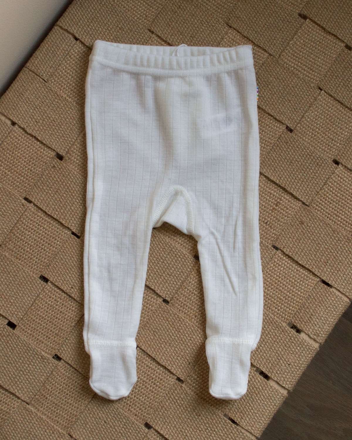Leggings med fot – 100% Merino – Rib – Basic