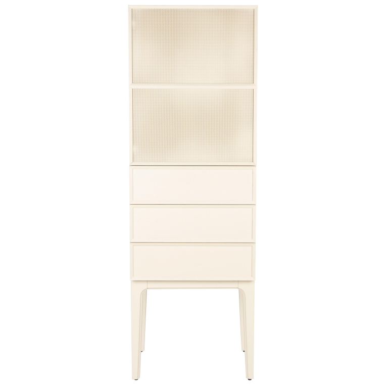 Zuiver June ladekast 1 deur 2 lades beige