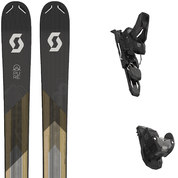 Pack ski SCOTT PURE POW 115TI + Fix