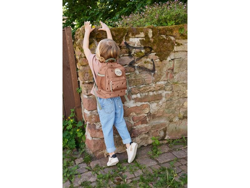 Lässig Rucksack Mini Backpack Happy Prints Caramel Wasserabweisender Kinderrucksack mit gepolsterten Schultergurten