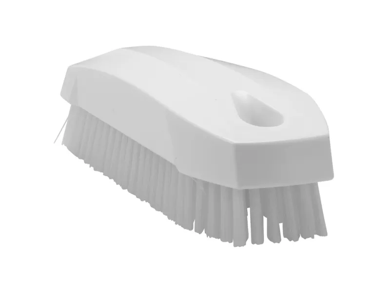 Neglebørste/Håndbørste Vikan stiv L130xB50xH40mm uden greb hvid,stk
