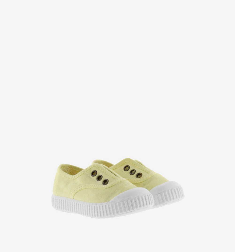 1915 INGLESA TENNIS TOILE DREC® ÉLASTIQUE Baskets en toile avec élastique pour enfant BANANA