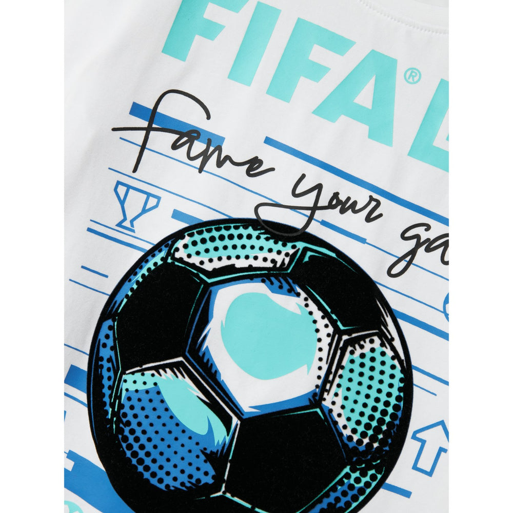 Køb Name It Bright White Adian Fifa E T-Shirt