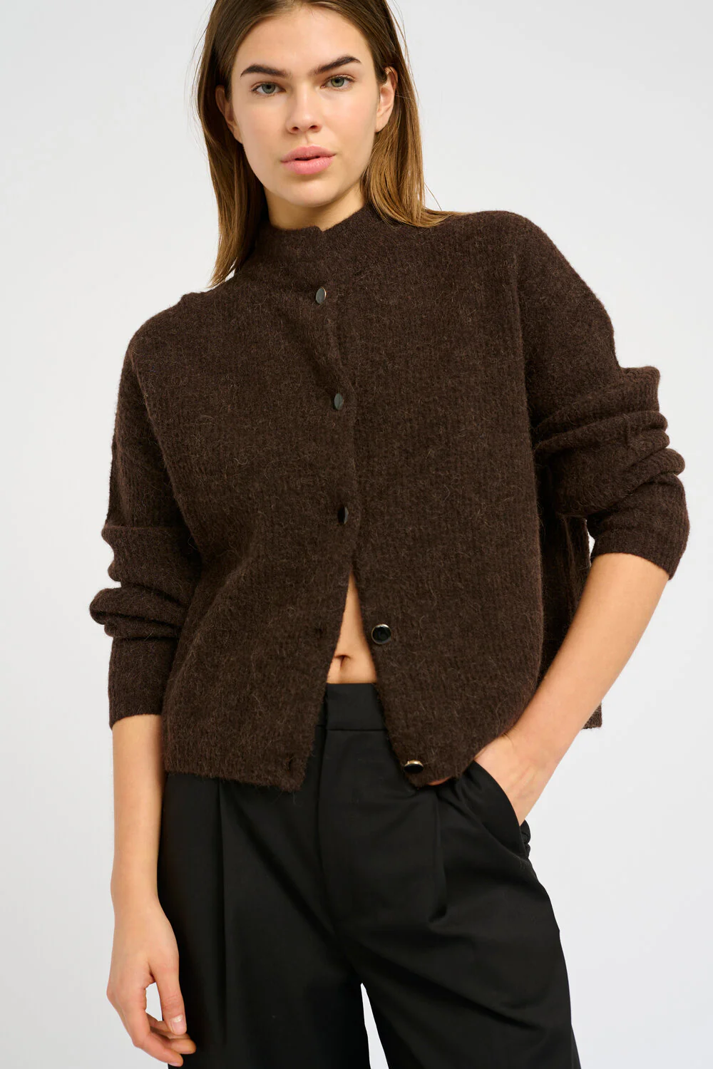 GESTUZ  Alpha kort cardigan - Mol
