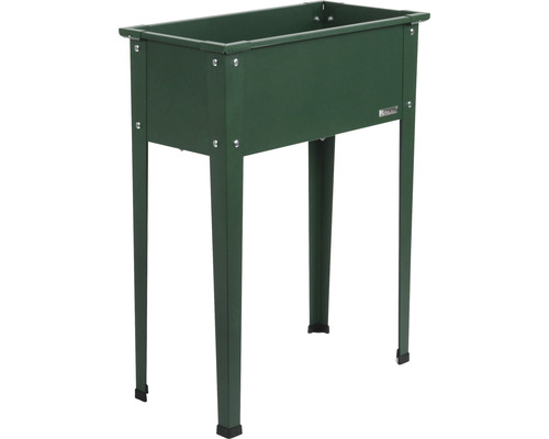 Verhoogd tuinbed op palen, maat 1, 60 x 30 x 80 cm, groen