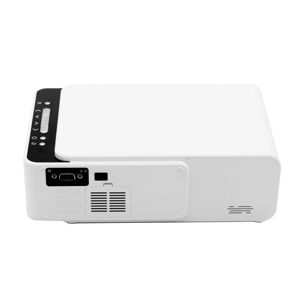 Multimedia LED Projektor Beamer Heimkino (100 ANSI Lumen) 1080p Full HD / HDMI / USB / AV / VGA / 3.5mm AUX Output - Weiss