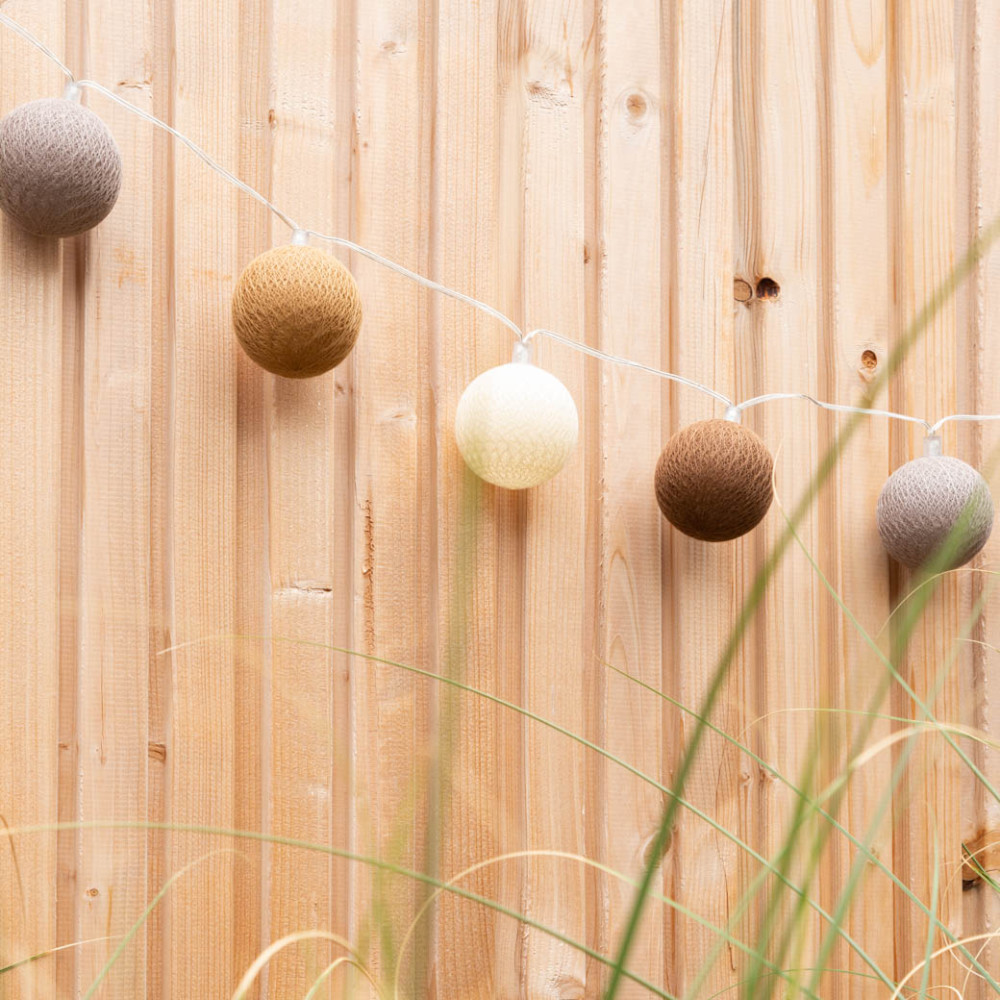 Cotton Ball Lights Outdoor extension kit lichtslinger - Caramelo