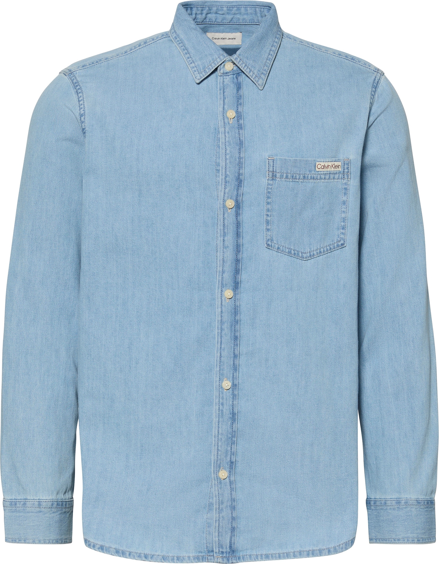 Calvin Klein Jeans Jeanshemd »CASUAL CLASSIC«, Mit Rundhalsausschnitt