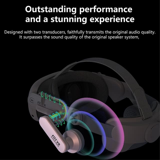 Meta Quest 3 VR Hovedbøjle Frontbeskyttelse høreværn
