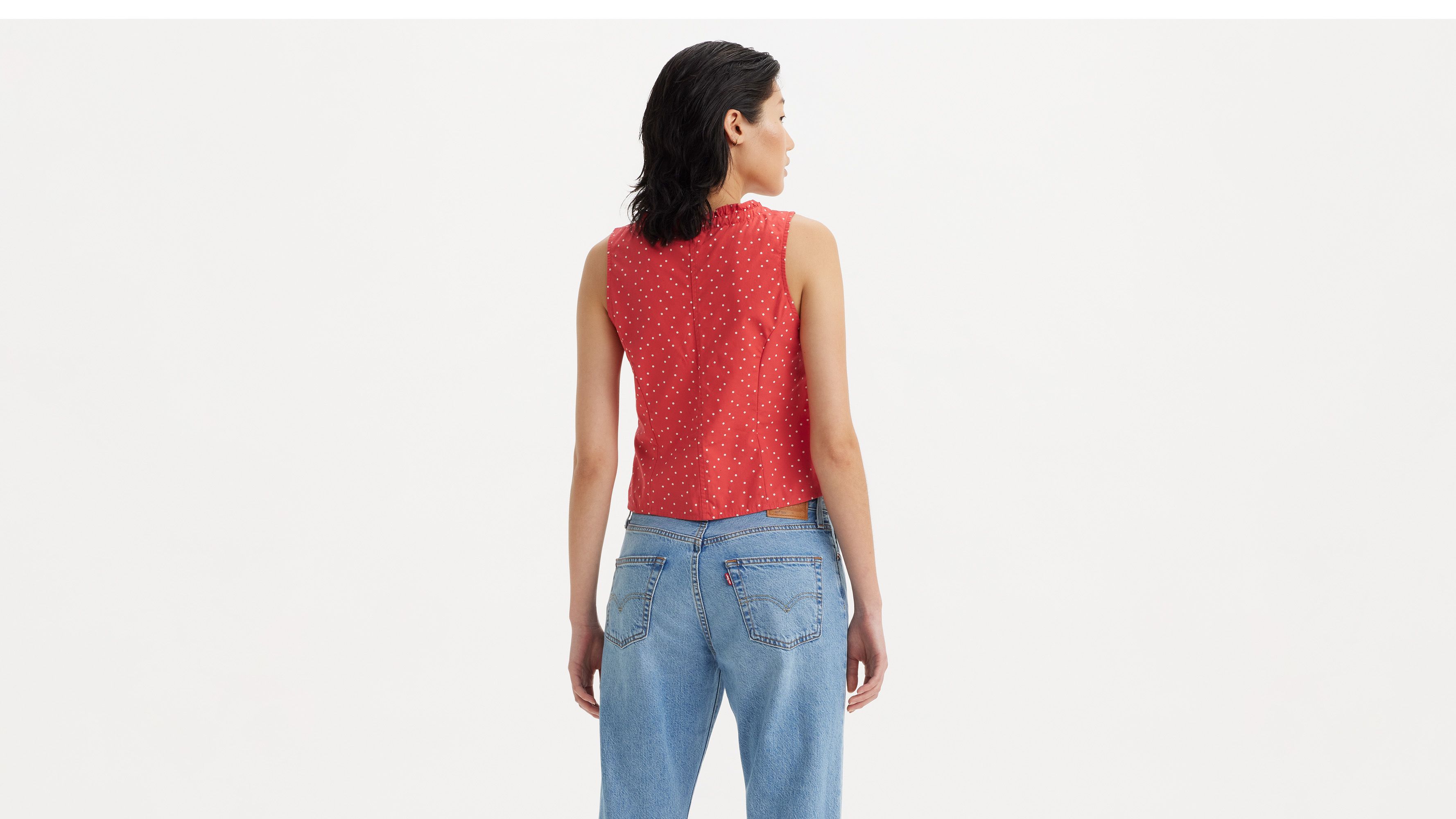 Débardeur Shane - Galia Dot Coral Red - Rouge