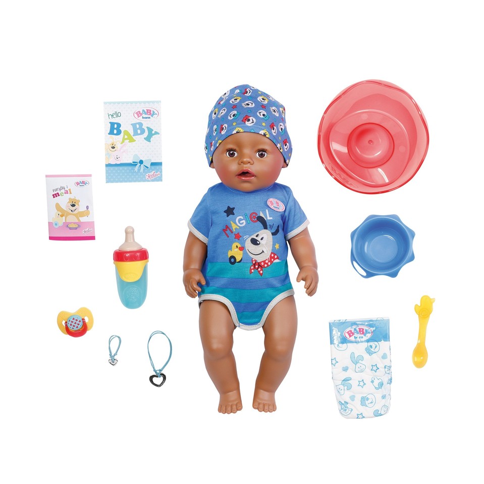 BABY born - Magic Dukke - Dreng med Brune Øjne 43cm