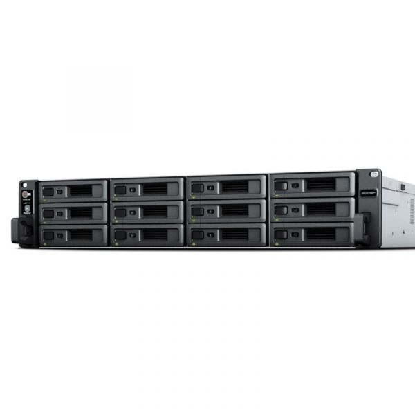 Synology RackStation RS2423  NAS de Montagem Rack 2U 12 Baías Preta