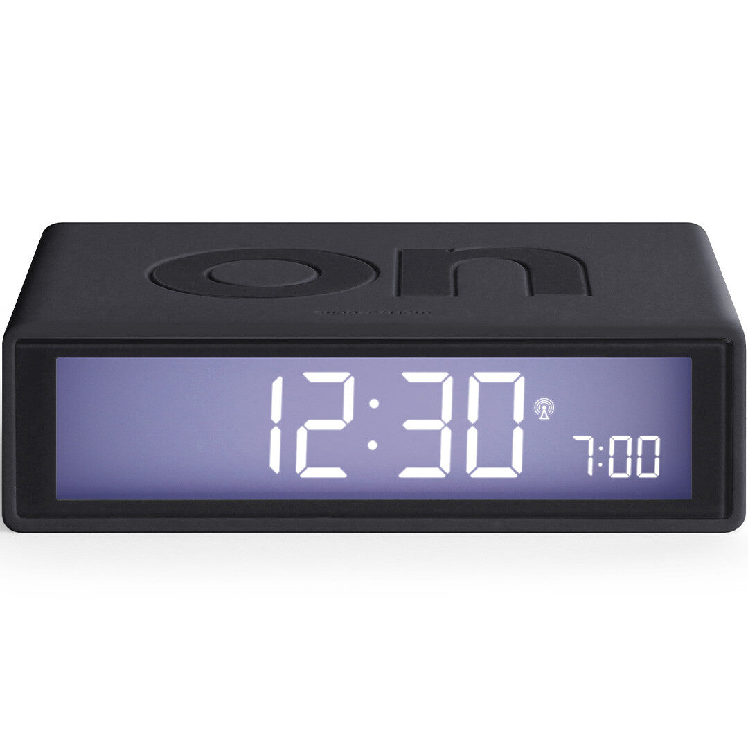 Lexon flip classic digitale wekker - dark grey