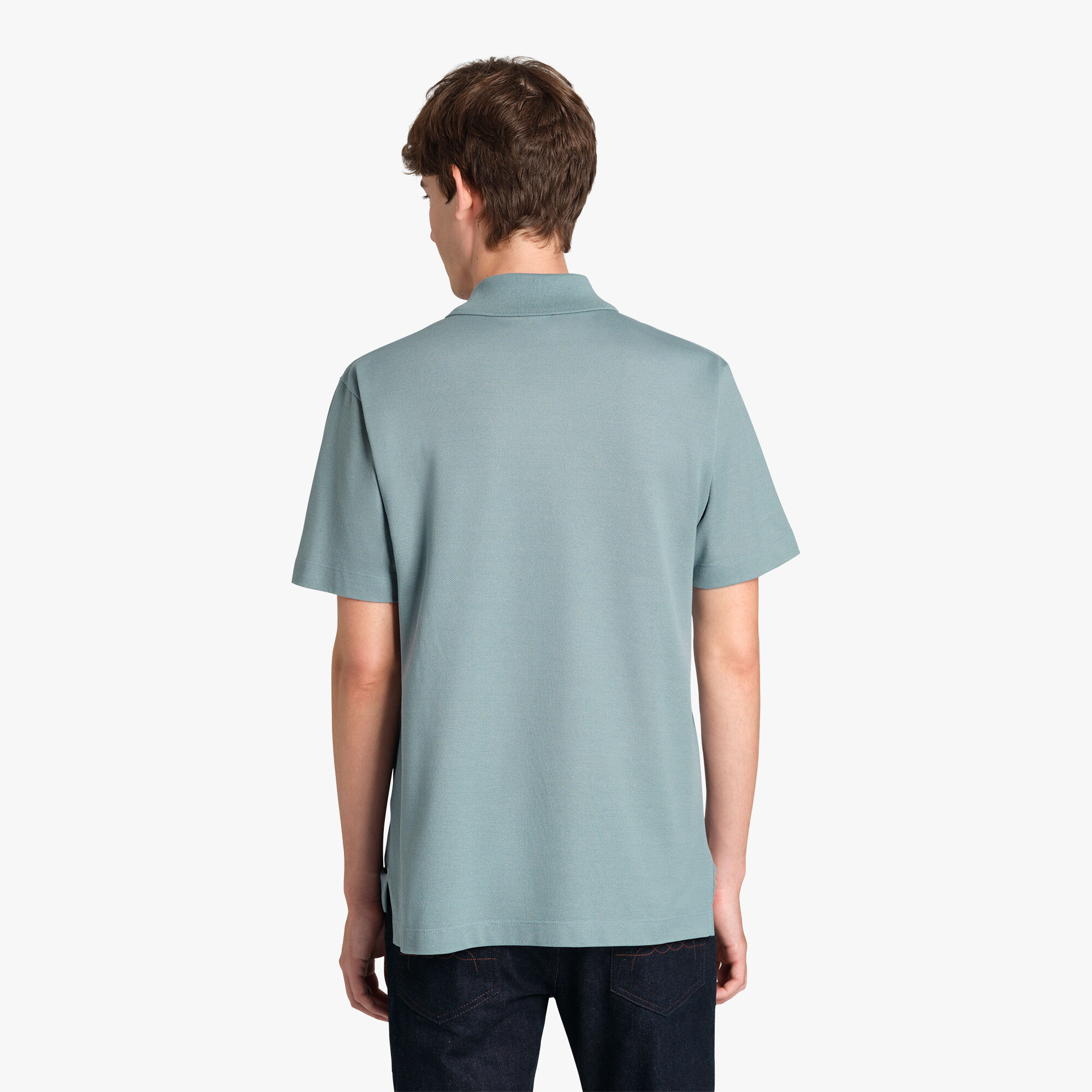 Polo Avec Étiquette En Cuir