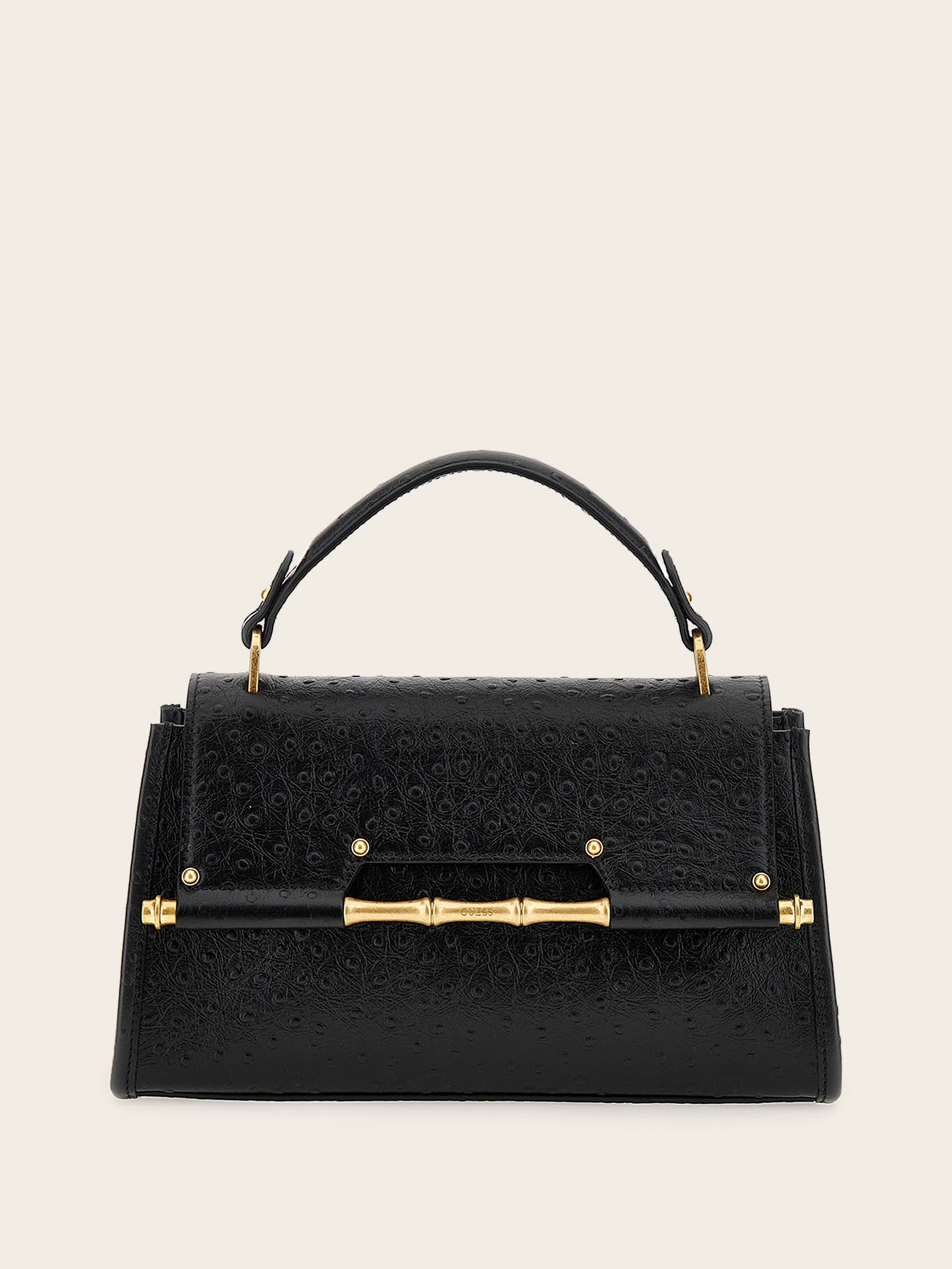Bolsa tiracolo pequena de couro Iris Bamboo