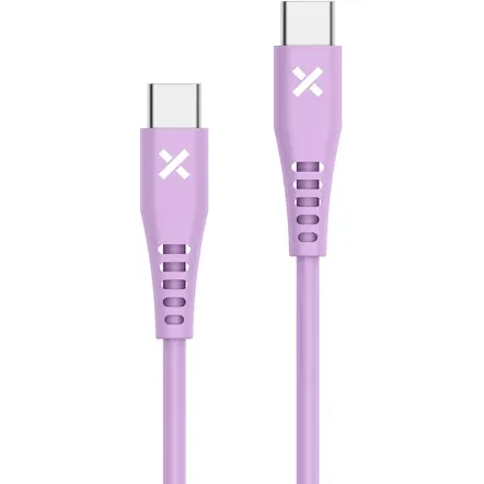 Câble téléphone portable Wefix USB-C vers USB-C 1M Violet