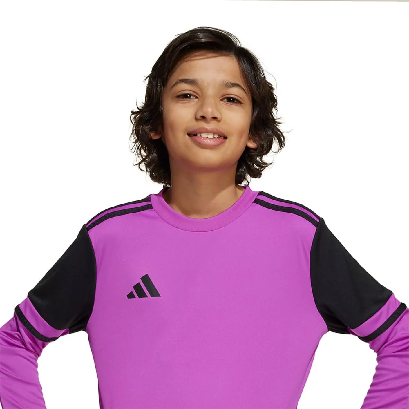 Adidas Squadra 25 Keepersshirt Lange Mouwen Kids Paars Zwart