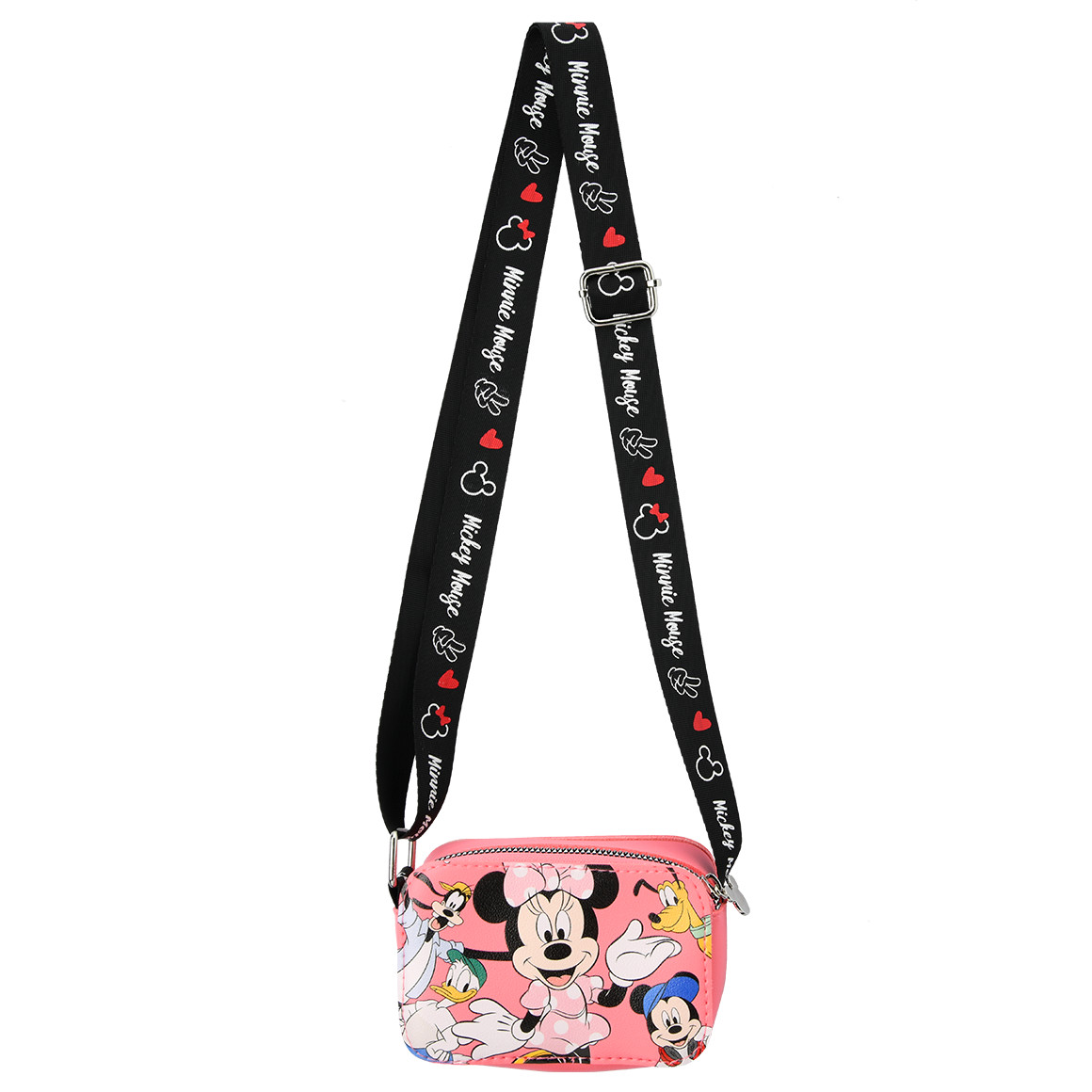 Topolino Minnie Maus Tasche mit Reißverschluss pink