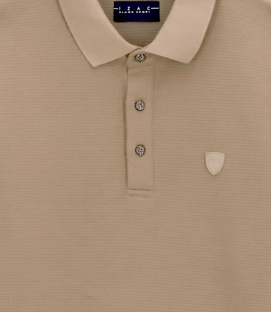 Polo manche longue beige GICLO