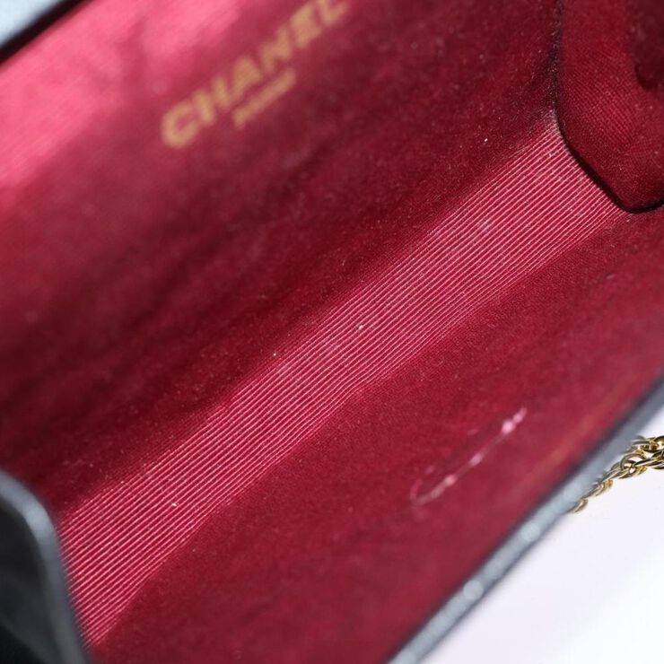 Chanel Vintage Chanel Wallet On Chain Black