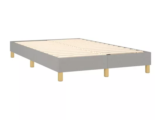 Sommier à lattes de lit Gris clair 120x200 cm Tissu