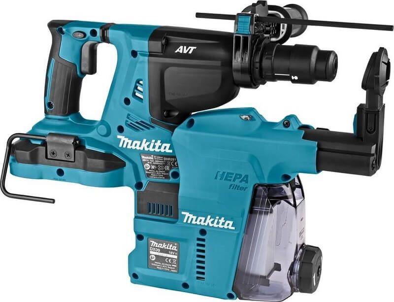Makita DHR281ZWJ 36V (2x18V) Li-ion accu SDS-plus combihamer incl. stofafzuiging in Mbox