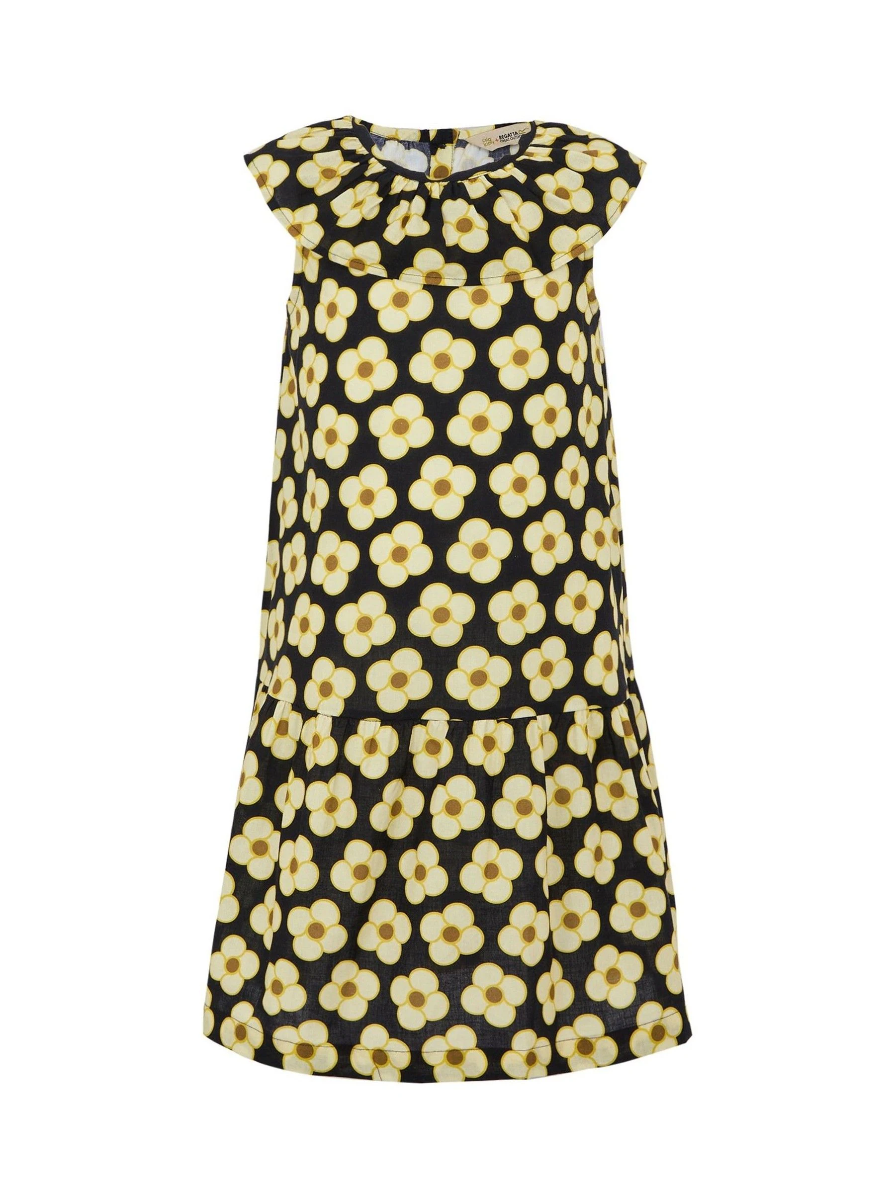 Zwart geel - Regatta Girls 100% Cotton Orla Kiely Playsuit