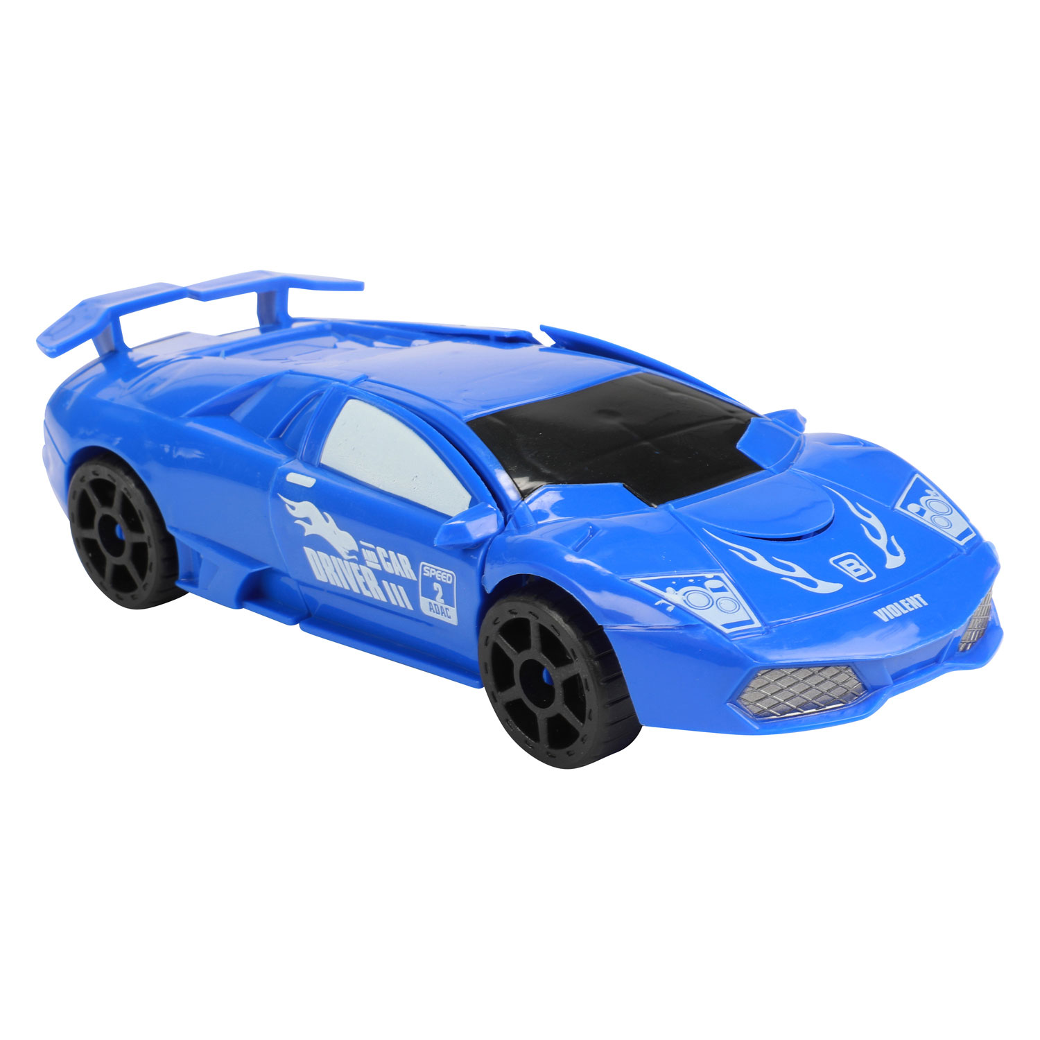 Roboforces Transformeer Auto Robot Blauw