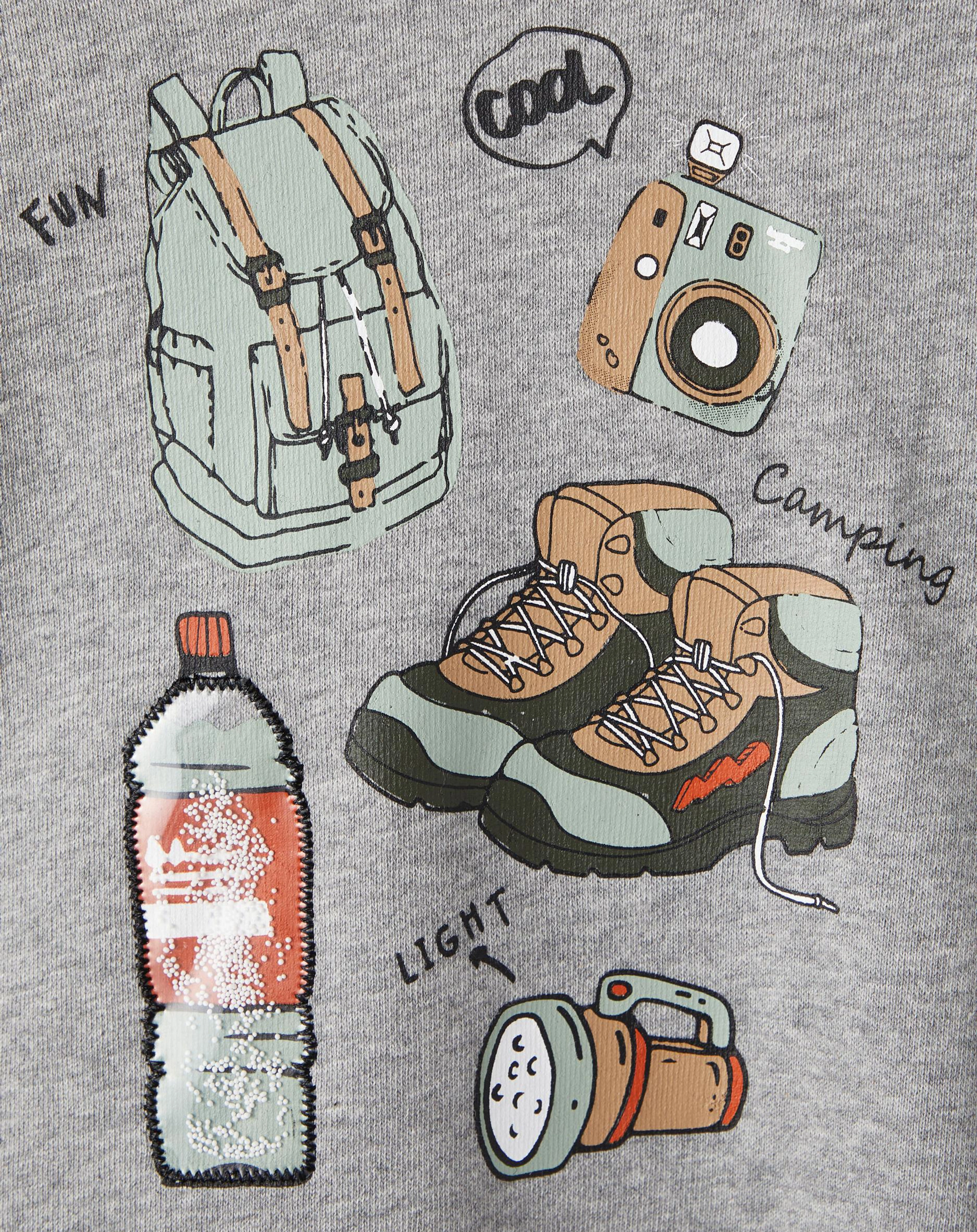 Sweatshirt NMMORM LIGHT in grey melange