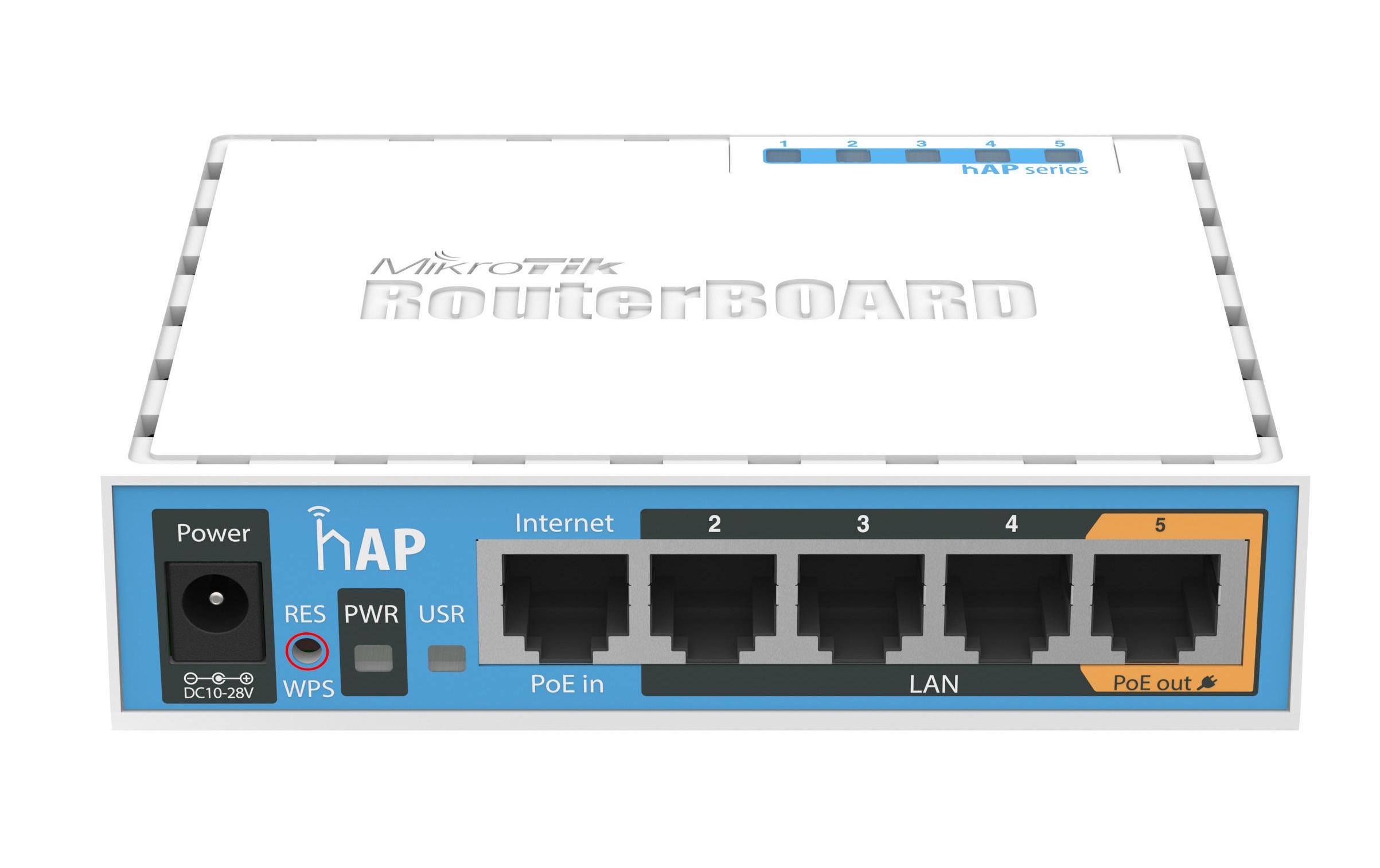 Access Point RB951Ui-2nD, HAPAccesspoint mit integrierter Antenne für den Heimgebrauch