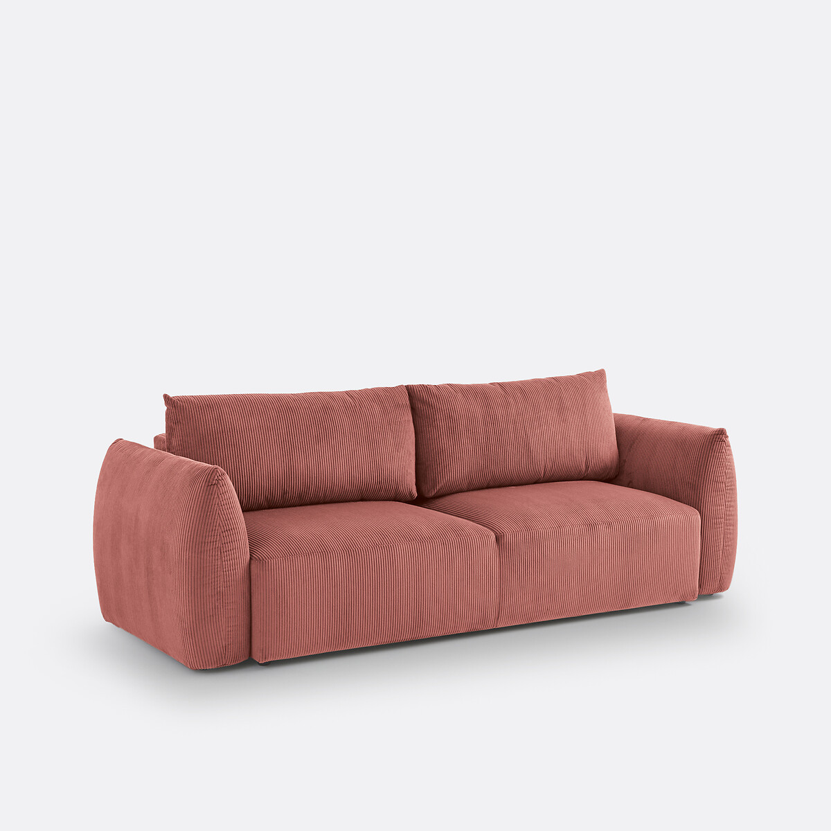 LA REDOUTE INTERIEURS<br>Sofá conversível em veludo canelado, 3 lugares, Edith